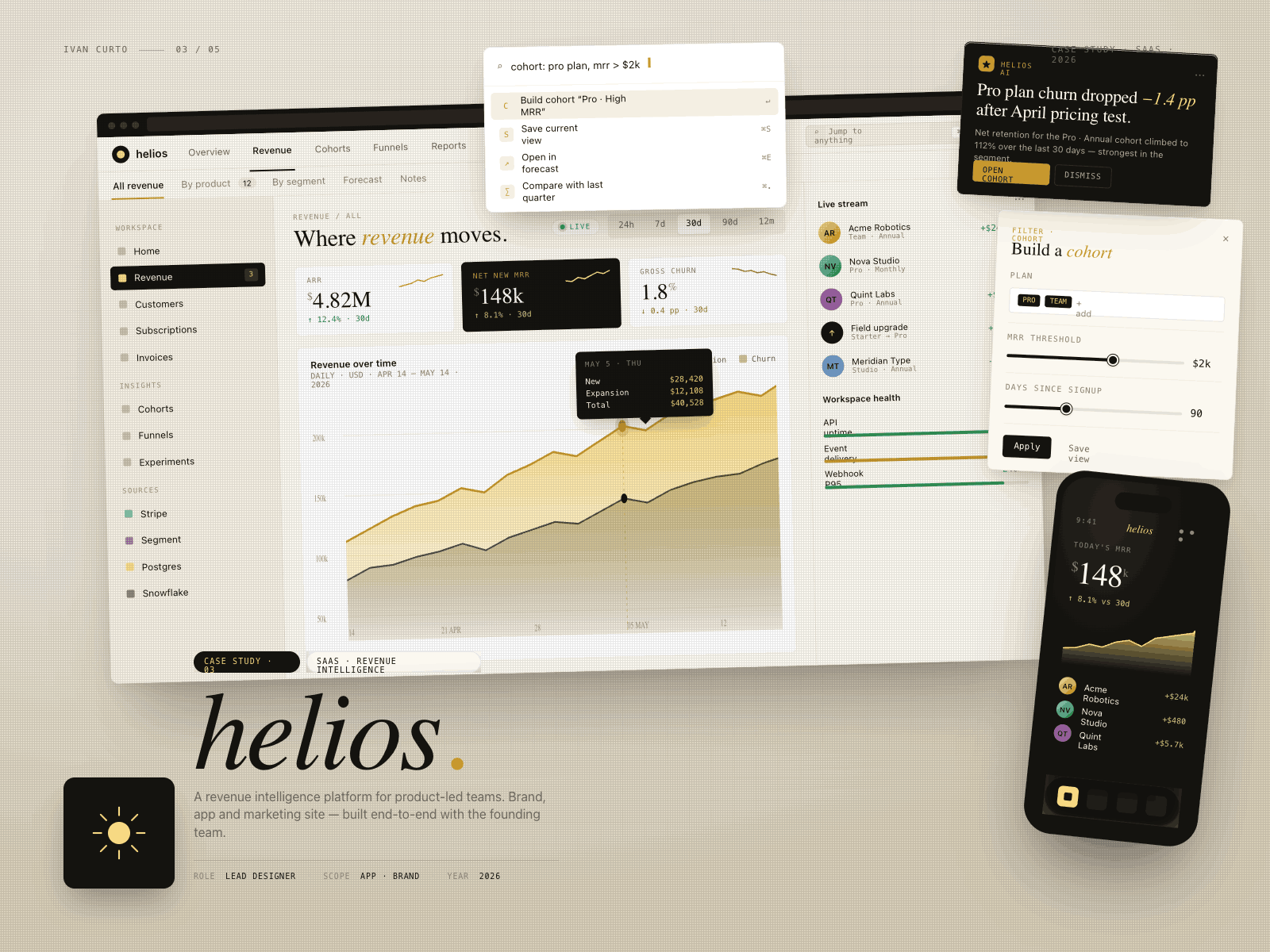 Helios revenue intelligence dashboard case study