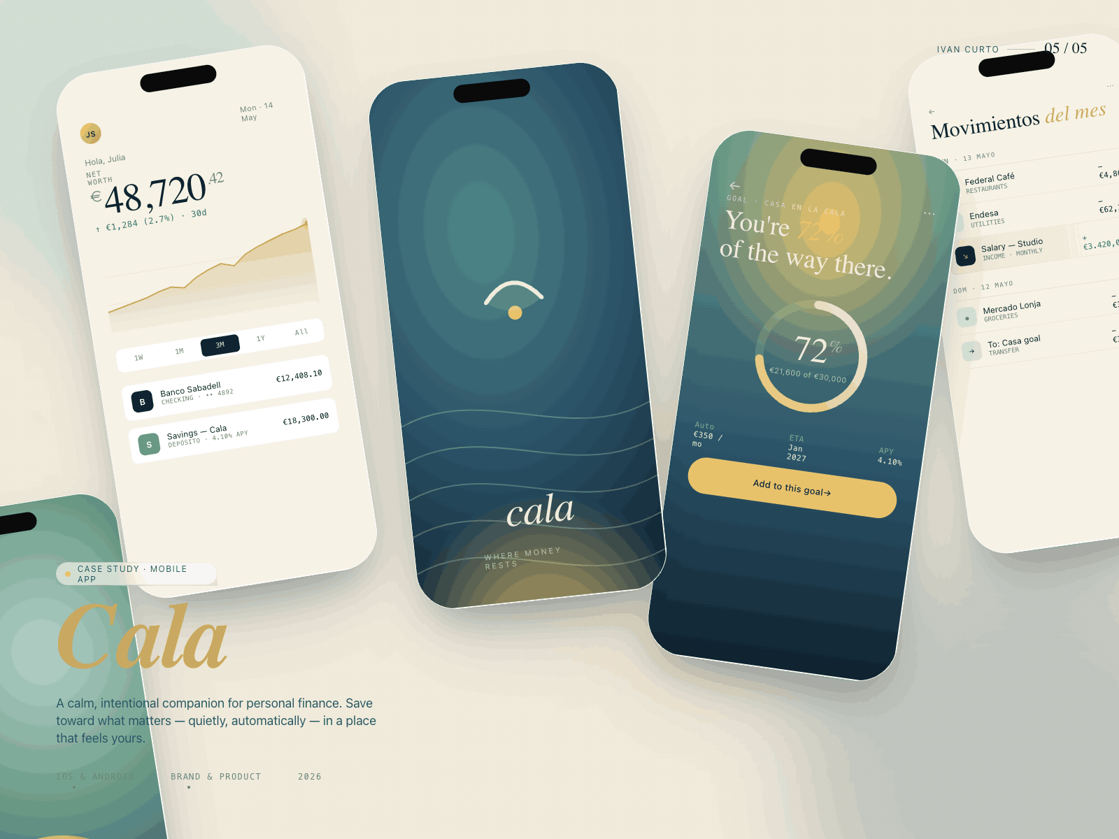 Cala personal finance mobile app case study