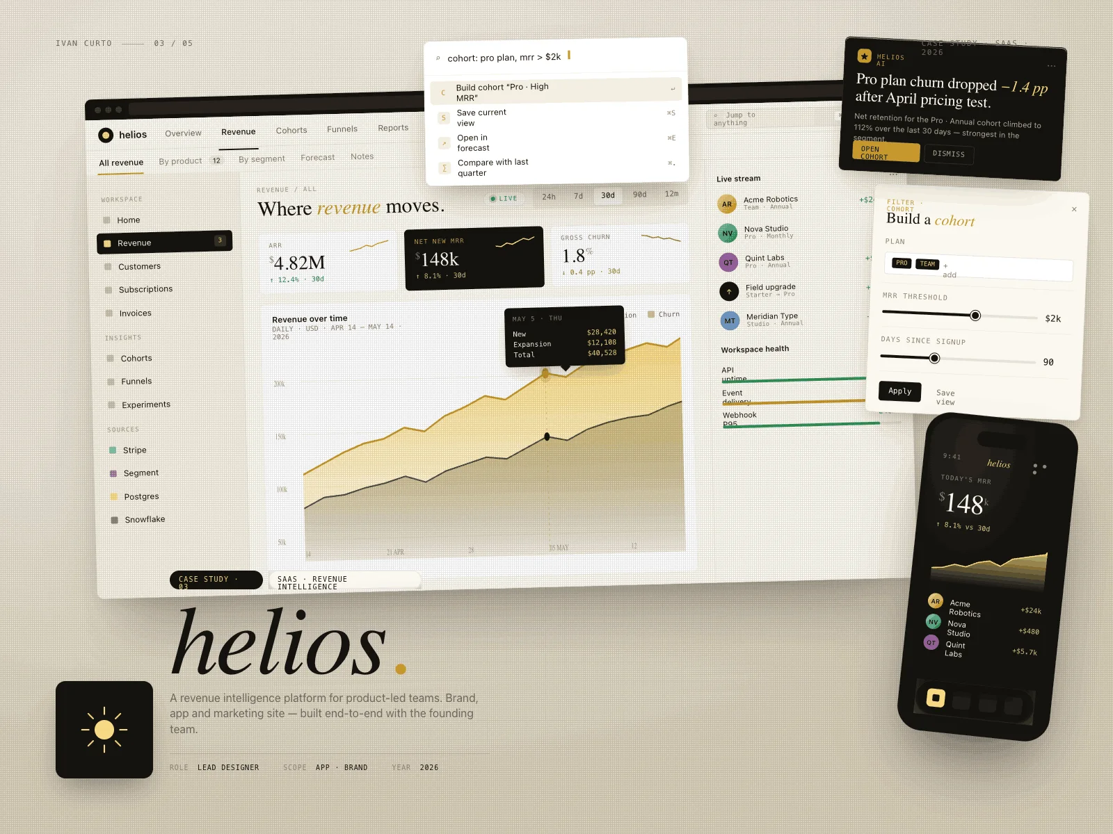 Helios revenue intelligence dashboard case study